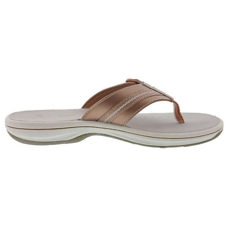 Clarks womens brinkley top jazz comfort flip flops