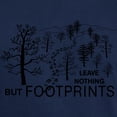 thumbnail image 3 of CafePress - Leave Nothing But Footprints Dark T Shirt - Men's Classic Graphic Cotton T-Shirt, 3 of 4