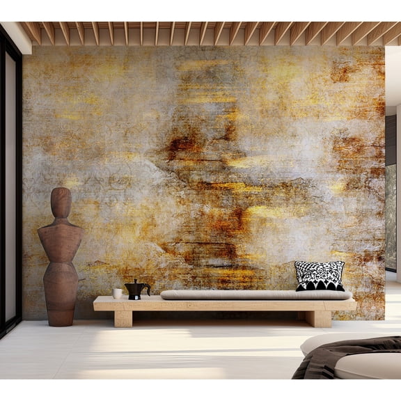 Abstract Wallpaper Wall Mural - Golden Expression