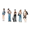 thumbnail image 3 of 5 figuras a escala 1/64 de , modelos pequeños de moda para hombres y mujeres, adornos , figuras de resina pintadas a mano para escenas, 3 of 9