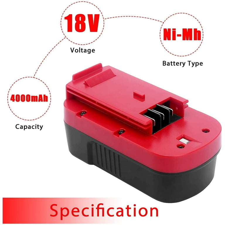 18V for Black & Decker HPB18 18 Volt 4.5Ah Battery /Charger HPB18