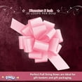thumbnail image 5 of PMU Pull String Bows - Gift Bows for Wedding, Birthdays & Anniversaries - Ribbon Bows for Flowers & Basket Decoration - Large Bow for Gift Wrapping - 5 Inch 20 Loops Pink- (50/pkg) Pkg/1, 5 of 6