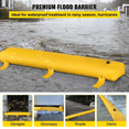 thumbnail image 7 of Flood Barrier 24ft, Reusable Water Diversion Tubes, PVC Flood Protection for Doorways & Garages, Lightweight, Yellow, 7 of 7