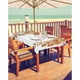 thumbnail image 2 of nqOlkjepod Burnt Orange Eucalyptus Outdoor Tablecloth with Umbrella Hole & Zipper, Summer Leaves Pastoral Plants Rectangle Table Cover 60x102 Inch, Dining Waterproof Table Cloth Protector for Patio, 2 of 7