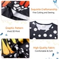 thumbnail image 5 of Lanbubble Girls Dresses Long Sleeve Butterlfy Printed Casual Twirly Dress 5-13 Years, 5 of 9