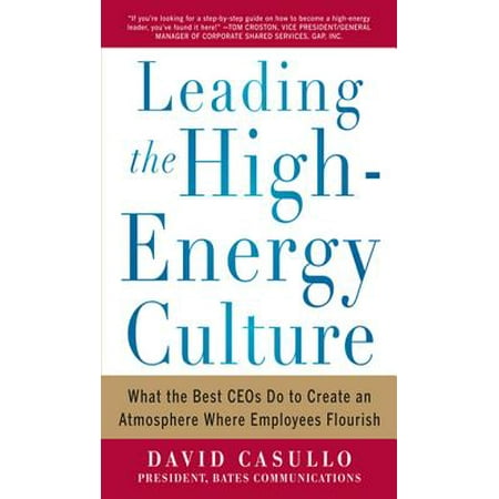 Leading the High Energy Culture: What the Best CEOs Do to Create an Atmosphere Where Employees Flourish -