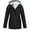 Black, variant on Aboser Women Outdoor Waterproof Coat with Hood, Plus Size Fleece Jacket Winter Softshell Windbreaker Warm Sherpa Lined Outerwear