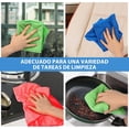thumbnail image 2 of Paños de Limpieza de Microfibra, 3 Trapos, Toallas de Limpieza de 3 Colores, Paño Microfibra de Colores, Toallas Multiusos Super Absorbente (Azul, Verde y Rojo), 2 of 4