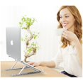 thumbnail image 2 of Portable Adjustable Folding Laptop Stand Aluminum Alloy Laptop Desk Computer Table Stand Silver, 2 of 5