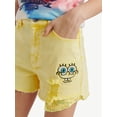 thumbnail image 3 of SpongeBob X Justice Girls Sequin Denim Short, Sizes 6-18, Slim & Plus, 3 of 7