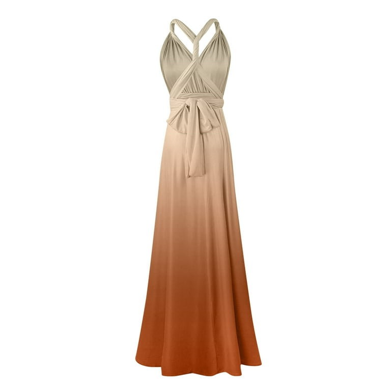 chinese dress ladies Champagne Multiway Bridesmaid Dress main image 1