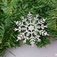thumbnail image 4 of Plastic Snowflake Ornaments 5 Inch Plastic Snowflake Ornaments For Winter Christmas Decorations, 4 of 4