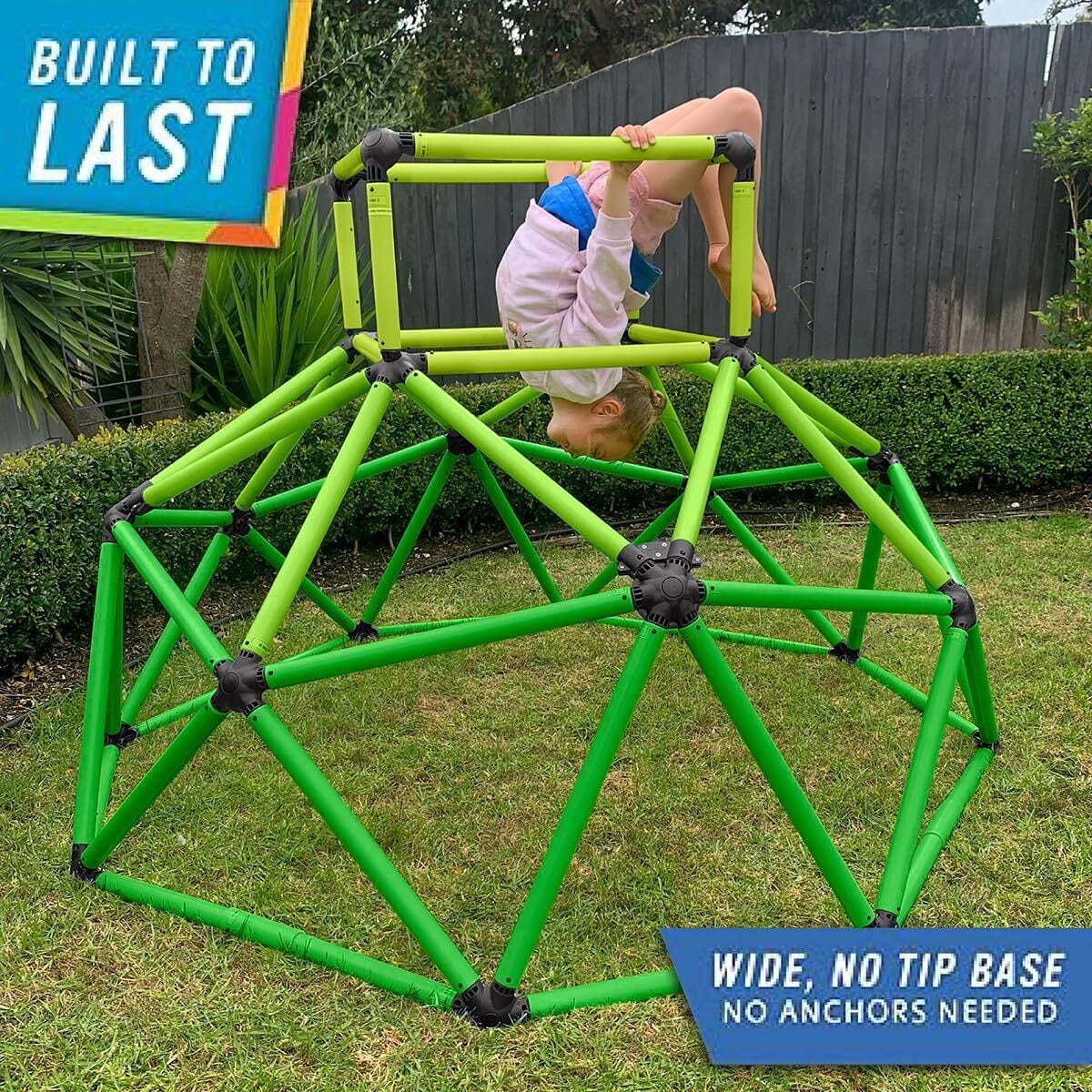 Eezy Peezy Monkey Bars Climbing Tower for Kids Ages 3–6, Green