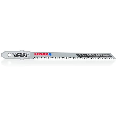 LENOX Tools 1991401 T-Shank Scroll Cutting Jig Saw Blade, 3 1/2" x 7/32" 20 TPI, 3 Pack