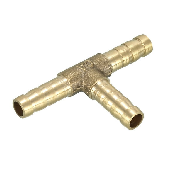 Conector Adaptador En Forma De T De Púas De Latón De 6mm Unión De 3 Vías Para Manguera De Agua Aire Gasolina Gas