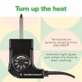 thumbnail image 5 of Electric Griddle with Large Nonstick Cooking Surface, Adjustable Temperature Control and Even Heating for Pancakes, Eggs, Bacon, Sandwiches and Everyday Breakfast Meals, Black, 5 of 10