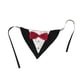thumbnail image 1 of Collar con lazo para mascotas, bufanda triangular para fiestas, adorable y creativo babero para cachorros (lazo rojo), 1 of 8