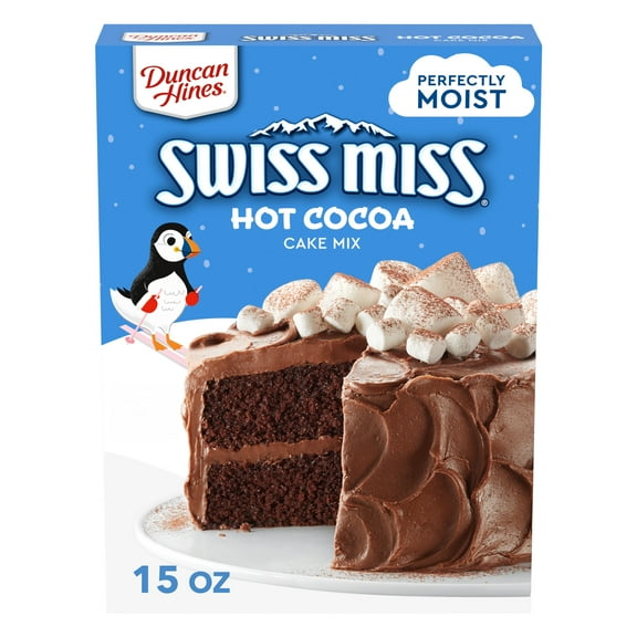 Duncan Hines Swiss Miss Hot Cocoa Flavored Cake Mix, 15.25 oz.