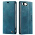 thumbnail image 2 of CaseMe Calf Leather Lining Microfibre Wallet Case For iPhone 16e 6.1-inch with RFID Blocking,Magnetic Closure,Card Slots,Cash Slot,Kickstand,Shockproof Flip Folio Protective Phone Case,Blue, 2 of 10