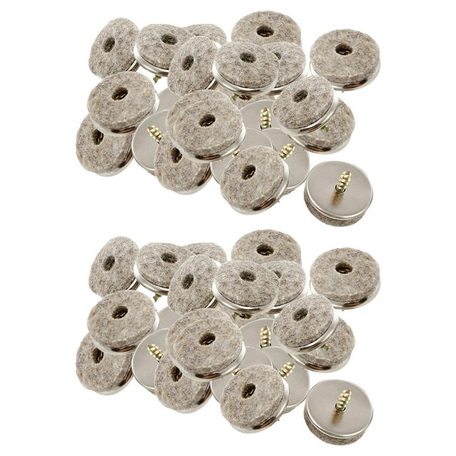 48x Almohadillas de fieltro para muebles que se deslizan para protectores de piso de patas de sillas de con tornillo fácil