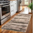 thumbnail image 2 of iOhouze 3x5 Area Rug Modern Abstract Washable Rugs Non slip Soft Low Pile Print Distressed Brown Abstract Carpet for Bedroom Living Room Laundry, 2 of 7