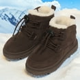 thumbnail image 6 of Quealent Kids' Hiking Work Boots for Boys Girls, Waterproof Outdoor Ankle Boots with Hook and Loop Coffee for Size 12, 6 of 6