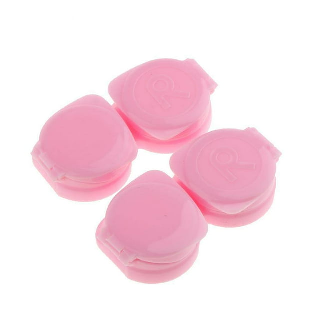 ziyahi 10Piece Mini Flip-top Contact Lens Contact Lens Kit Contact Cute Contact Lens Case Contact Soaking Case Travel Kit Holder Soaking Box Case Pink