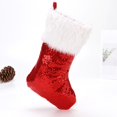 thumbnail image 5 of Christmas Stocking Sequin Fashion - Plush Holiday Stocking Xmas Hanging Sock, 5 of 5