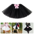 thumbnail image 2 of Girls Tulle Skirt Layered Tulle Tutus Skirt Dance Tutus Skirt Princess Skirt Belt Pleated Tutus Skirt Halloween Costumes, 2 of 8