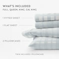 thumbnail image 5 of 100% Cotton Flannel Bed Sheets Set for Twin Size Bedding in Woven Light Blue by Comfort Canopy, 5 of 15
