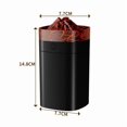 thumbnail image 5 of Portable Mini Humidifier, 400ml Small Humidifier with 2 Modes Large Spray, USB Personal Desktop Humidifiers for Home Bedroom Office Travel with 7 Color LED Light, Auto-Off, Bass Work(Black-Crackle), 5 of 5