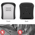 thumbnail image 5 of Key Safe Box 4 Digit Code Lock-Storage Key Box Outdoor Wall Mounted Security Password Key Box, 5 of 6