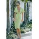 thumbnail image 2 of ABPHQTO Vestido a media pierna con aberturas y mangas con volantes verdes para mujer, 2 of 5