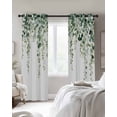 thumbnail image 3 of Green Eucalyptus Branches Blackout Curtains 84 Inches Long for Bedroom, Spring Botanical Leaves Vines Thermal Insulated Room Darkening Black Out Window Curtain Panels Grommet Drapes for Living Room, 3 of 8
