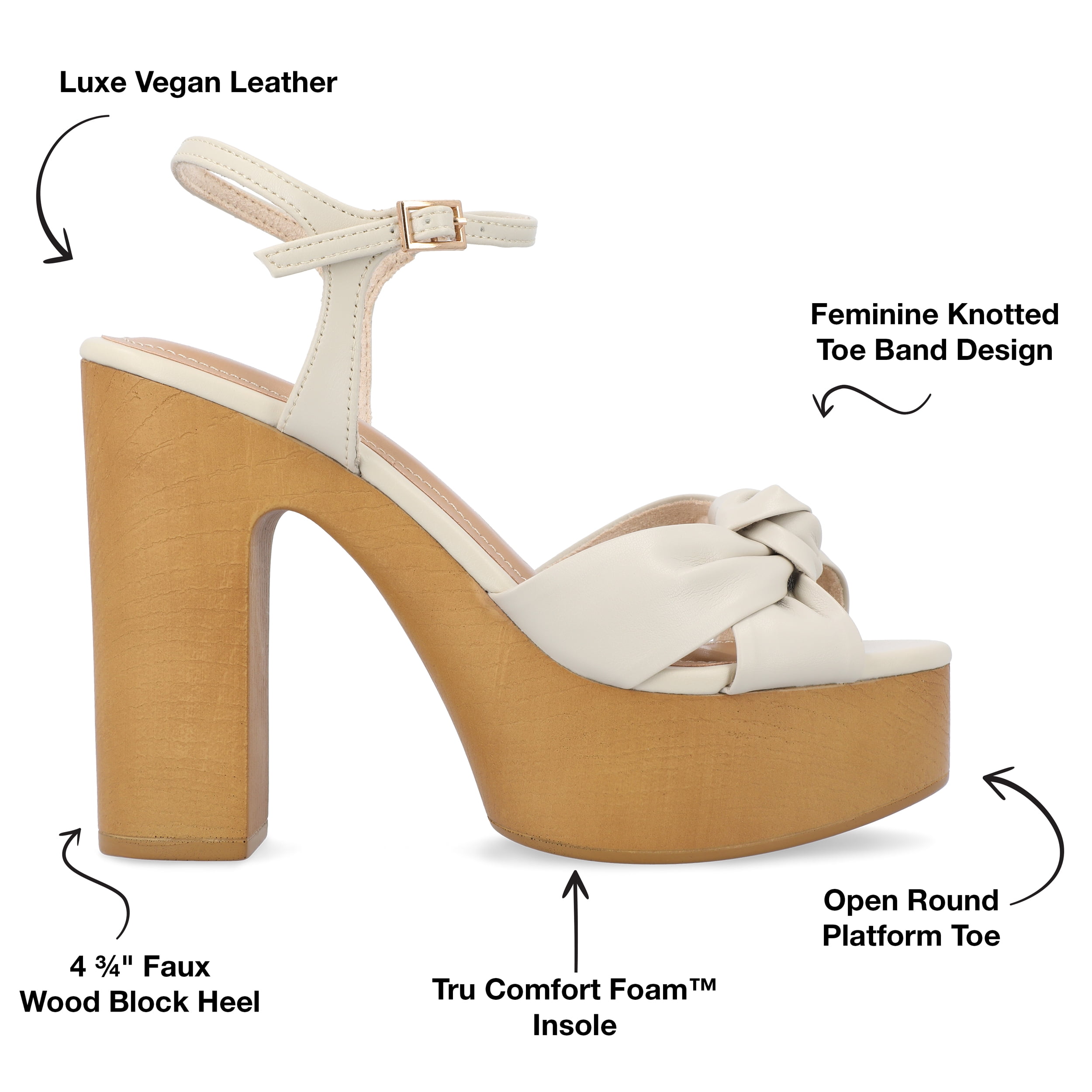 Journee Womens Lorrica High Heel Open Toe Sandals