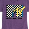 thumbnail image 3 of MTV - Checker Logo - Toddler And Youth Girls Short Sleeve Graphic T-Shirt, 3 of 5