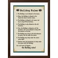 thumbnail image 2 of Art.com Bulldog House Rules Art Print, Brown Frame Wall Art, 32" x 44", 2 of 5