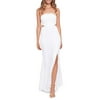 Women's Embellished Cut Out Gown - White