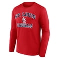 thumbnail image 2 of Men's Logo Athletic Red St. Louis Cardinals Heart & Soul Long Sleeve T-Shirt, 2 of 3