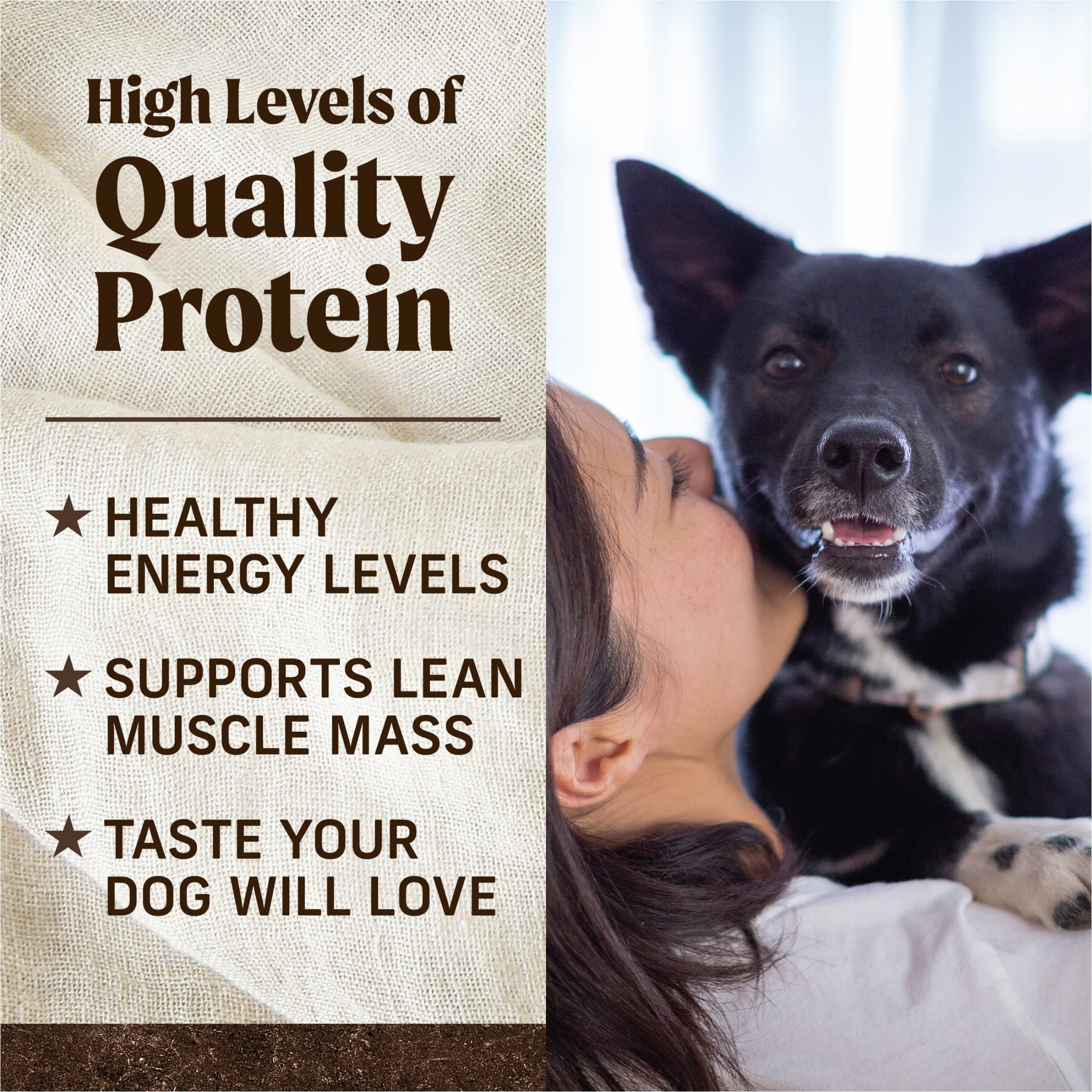 Merrick Real Lamb & Sweet Potato Gravy Dry Dog Food, Grain Free, 22 lb bag
