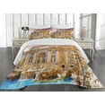 thumbnail image 2 of Ambesonne Vintage Quilted Coverlet 3 Pcs, Culture Photography, Queen Size, Multicolor, 2 of 4