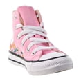 thumbnail image 2 of Converse Chuck Taylor All Star Hi Kids' Shoes Pink-Natural Ivory-White 670701f, 2 of 6