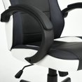 thumbnail image 2 of Homycasa Racing Chair  Ergonomic Faux Leather Gaming Office Chair, White, 2 of 8