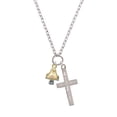 thumbnail image 2 of Delight Jewelry 3-D Goldtone Mushroom with Crystals I Have Plans for You Engraved Cross Zoey Necklace, 28", 2 of 4