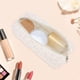 thumbnail image 5 of Bolsas de maquillaje con cordón de estilo floral de 1 pieza para vacaciones, lona rosa, 5 of 6