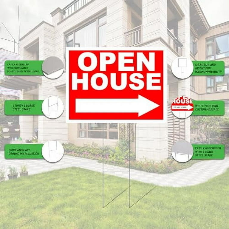 justsignframes Open House Sign Kit for Real Estate – Highly