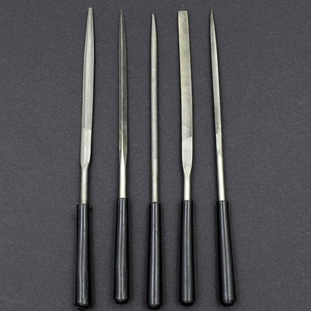 

5Pcs 3X140Mm Flat Triangle Round File Diamond Needle File Set Grinding For Wood