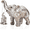 Silver, variant on XIBUFE Elephant Statue. Gold Elephant Decor Brings Good Luck, Health, Strength. Elephant Gifts for Women, Mom Gifts. Decorations