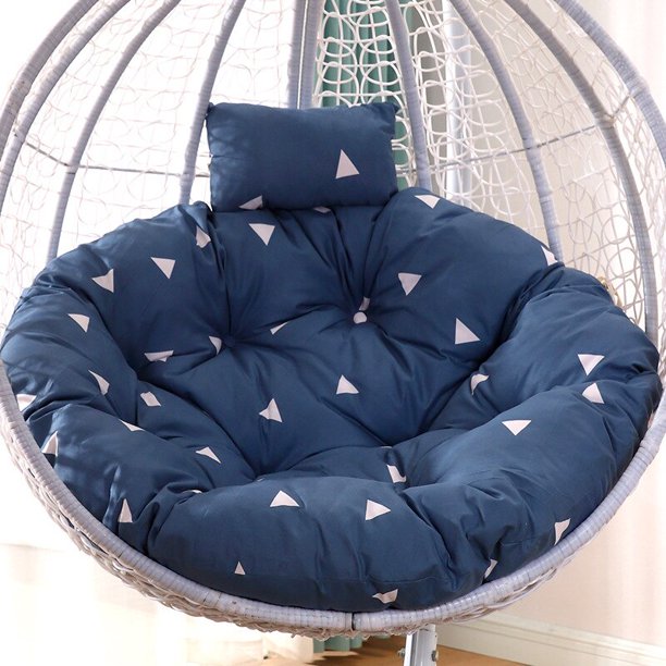 Cojín de columpio individual Multicolor para exteriores, hamaca de jardín extraíble y lavable, cuna engrosada, cojín trasero para silla Fivean unisex