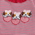thumbnail image 5 of mgoYE Baby Girl Valentines Outfit Newborn Long Sleeve Onesie Letter Print One Piece Jumpsuit Romper Cute Spring Clothes(Red,3-6 Months), 5 of 7